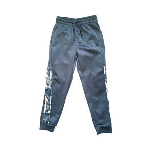 Puma Boys Jogger Sweatpants Youth S 8 Blue Slate Athletic Track Pants Logo As is